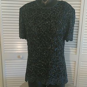 PAPELL BOUTIQUE BEADED TOP